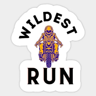 Wildest Run Biker Sticker